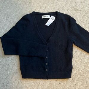 NWT Black Abercrombie & Fitch Button-up Cardigan